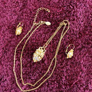 Joan Rivers Classic Faberge egg with earrings